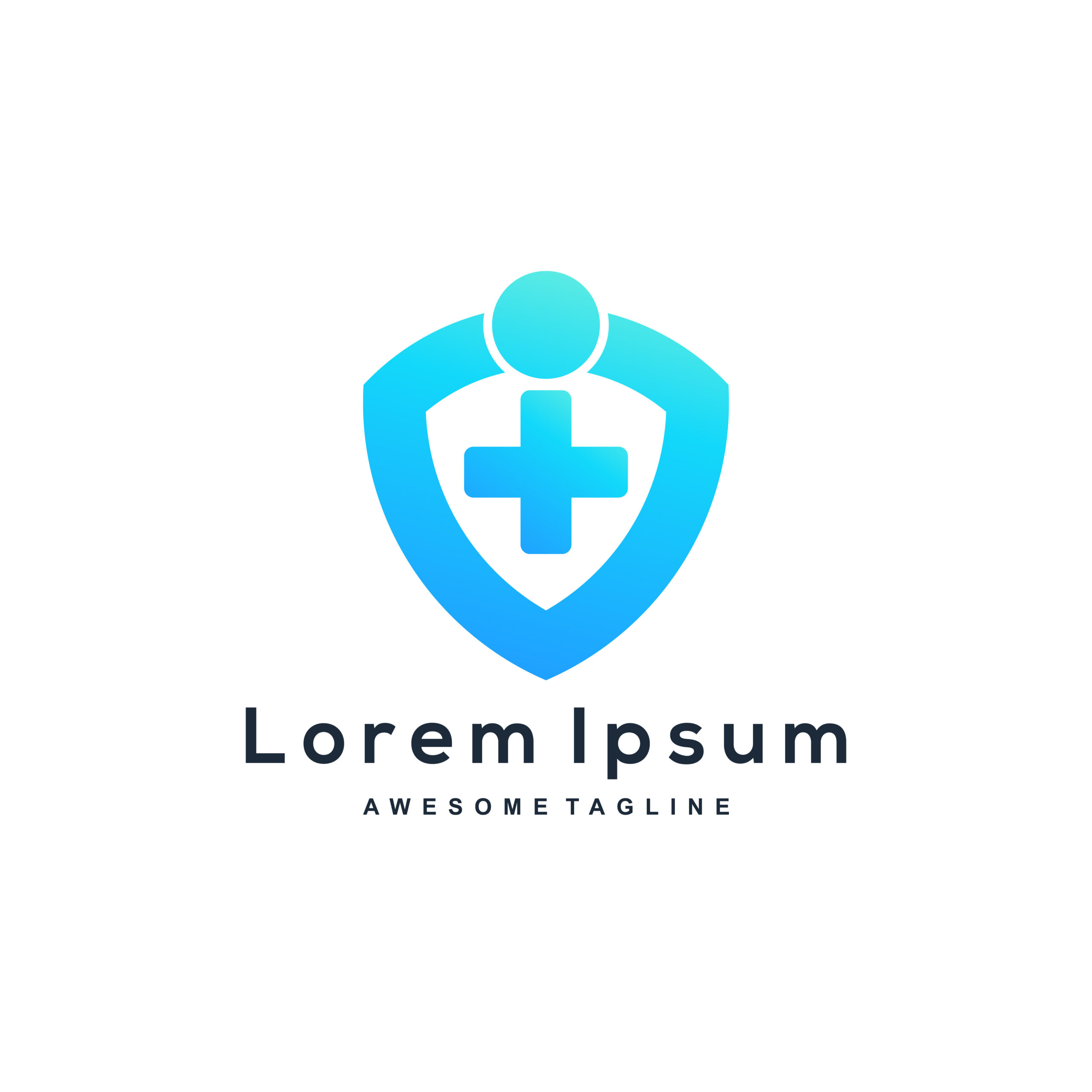 Shield logo medical color